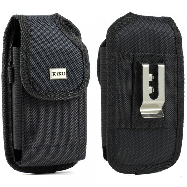 Wholesale Samsung Galaxy Note 2 Extendable Vertical Vinyl Belt Pouch (Black)